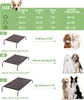 تبريد سرير مرتفع الكلب محمولة سرير أليف مرفوع مع شبكة قابلة للتنفس لا يوجد أقدام مطاطية قابلة للانزلاق للاستخدام في الهواء الطلق الداخلي