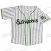 قمصان بيسبول NEW College Gwinnett Stripers Jersey 100٪ تطريز مزدوج مخيط V رجال ونساء وشباب مخصص