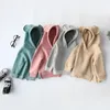 Hoodies sevimli kız bebek çocuklar erkekler sonbahar poiter, ayı kulak bahar kıyafetleri ile katı bebek çocuk giyim