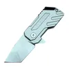 R1024 Flipper Klappmesser D2 Stone Wash Tanto Point Klinge Edelstahlgriff Outdoor Camping Wandern Kleine EDC-Ordnermesser Evlin7