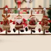 Christmas Tree Decoration Pendant Small Doll Dancing Old Man Snowman Deer Bear Cloth Doll Party Gift Accessories FY3967 P1017