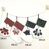 Cat Dog Paw Stocking Christmas Sock Decoration Snowflake Footprint Patroon Xmas Kousen Apple Candy Gift Bag For Kid 1017