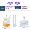 Bouteilles de stockage Pots de miel en verre avec louche et couvercle Distributeur de sirop de pot de 8,3 oz Distributeur résistant à la chaleur pour la cuisine à domicile