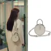 Evening Bags White Round Handbag Vintage Shoulder Bag for Women Clutch Purse Summer High Quality Crossbody Bag Female Travel Totes Sac A Main L221014