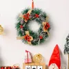 Decorative Flowers Christmas Wreath Artificial Pinecone Red Berry Garland Hanging Decorations Front Merry Ornaments Tree Door Wall W B3S8