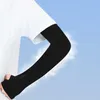 Knee Pads Ice Silk Sleeve Sunscreen Cuff Arm Sleeves Uv Sun Protect Anti-Slip Summer Men Women Gloves Outdoor Riding