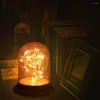 Table Lamps ZC-ECC USB Powered Night Light Fire Tree Silver Flower Mini Bedside Home Bedroom Decor Lighting Removable Lamp