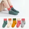 Sokken 5 paar veel schattige babymeisjes herfst regenboogstrepen katoen kinderen sokken baby peuter boy kids calcetines 112y 220905