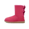 ugg boots australia مصمم الأحذية الفاخرة النساء الجوارب الكلاسيكية الثلوج التمهيد الكاحل البسيطة قصيرة القوس الفراء الشتاء