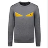 Men's Sweaters Brand Designer Sweater Men Leather Curs Knitwear Winter Warm Pullover Slim Fit Cashmere Lovely Eyes