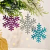 Juldekorationer 6st 7-8 cm Artifical Flowers Tree Fake Xmas Ornaments Year Home Party Wedding Decor