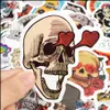 Console Decorations 50Pcs Punk Skl Vinyl Stickers Bomb Horror Doodle Car Decals Waterproof For Diy Laptop Skateboard Guitar Bicycle Dhu7C