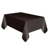 Table Cloth Plastic Wegwerp Effen Kleur Tafelkleed Verjaardagsfeestje Bruiloft Cover Rechthoek Bureau