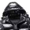 Men's Jackets Men's Thicken Warm Jacket Shiny Winter Hooded Waterproof Detachable Hat Windbreak Parkas 2021 Thermal Puffer Jacket Coats Men G221013