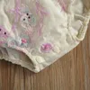 Rompers Citgeett Summer born Baby Girls Fashion Fly Sleeve Lace Stylish Flower Kids 221018