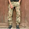 MEGE Brand Tactical Jogger Calças homens Menas de rua dos EUA Exército Militar Camuflagem Trabalho de Camuflagem TRUSHERS CASUAL CASual 220713