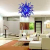 Klassieke blauwe balvorm hanglampen ce ul certificaat handgeblazen glas kroonluchter lichthangende armaturen luxe kunst plafondverlichting indoor decoratieve lr368