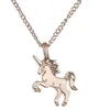 Fashion Accessories Cartoon Unicorn Necklaces Party Women Pendant Necklace XMAS Gift