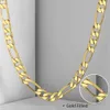 Pure 24k Solid Fine Gold AUTHENTIC FINISH Chain Necklace Jewelry Heavry Figaro Men 550mm 10mm