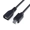 Lighting Accessories 5pcs 30CM Micro USB 2.0 A Female Jack Android Interface 4 Pin 2 Male Power Data Charge Cable Cord Connector