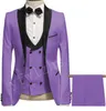 Men se adequa a um botão Tuxedos Tuxedos Peak Laomsmen Casamento/baile/jantar Man Blazer Jaqueta TTWO Buttonsie Vest W773