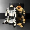 Heren truien heren trui gebreide turtleneck kasjmier jumpers zweet shirt jumper printen hedging pull de luxe ontwerp u0b1