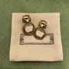 Designer Hoop Stud Earrings For Women Earring Luxurys Designers Love Gold Earrings Letters Diamond Studs Luxury Jewelry 2023
