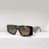 Óculos de sol geométricos para mulheres 15ys Tortoise/Lentes Cinzentas Escuras Mulheres Rimos Full Sunnies Acetato de óculos com caixa