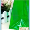 Opbergtassen PVC Handtas Kleding Winkel Tas Zachte lijm Geschenktassen Wijnbier Plastic Kleur Transparante mode firmaTt Drop levering Dhosr