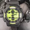 Watch numérique à 140 quartz Reloj Hombre Army Military Fashion LED Masculino Band GA imperméable Ga Ga Wristwatch Double affichage GMT Sports