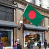 Bandera de Bangladesh Bandera nacional del país 90X150 CM Bandera de decoración al aire libre con dos ojales de latón para la decoración del césped del patio
