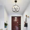 Lampes suspendues lumière nordique moderne Simple salle à manger chambre vêtements chapeau lampe créative porche couloir ménage Led