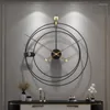 Horloges murales silencieuses De luxe électronique grande horloge Design moderne mécanisme De montre Relogio De Parede décor à la maison pour salon