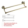 Badtillbehör Set All mässing Badrum Hårdvaror Robe Hook Thandduk Rail Rack Bar Shelf Paper Holder Tandborste Tillbehör Guld