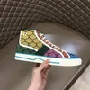 Stilista di moda Tennis 1977 Scarpe casual per uomo Donna Piattaforma Lettere Fiori Tela bassa Denim Ebano Rosso Verde Marrone Sneakers sportive da ginnastica