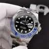Z oryginalnym pudełkiem męski 40MM automatyczny zegarek mechaniczny 2813 całkowicie ceramiczny zegarek ze stali nierdzewnej składana klamra wodoodporny super jasny szafirowe zegarki