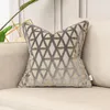 Almohada nórdica simple funda de almohada espesada cubierta de terciopelo