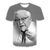 Yeni 3D Baskı Nedensel Giyim KFC Desen Moda Erkek Kadın T-Shirt Plus Boyut S-7XL 002