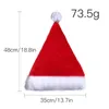 Kerstdecoratie pluche led Luminous Christmas Hat grote volwassen 35x48cm rre15139