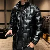 Men's Jackets Men's Clothing 5XL Large Cotton-padded Jacket Bright Waterproof and Cold Jacket Extra Warm Coat Bread Stand Collar Jacket G221013