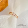 22101801 doppi anelli di diamanti con pietre laterali au750 farfalla in oro rosa 18 carati adorabile regalo di compleanno per ragazza adolescente Gioielli da donna