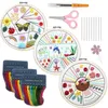 Beginners borduurkit Kruis Stitch Kit Art Craft Handy naaien borduurwerkstartkit 3 PCS Art Craft Handy naaien Handsteek