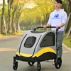 Dog Car Seat Covers Large Pet Trolley Foldable Big Adjustable Handle Cat Go Out Transport Bag Four-wheeled Vehicle Supplies