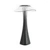 Tafellampen creatief kleine taille lamp eenvoudige mode oogbescherming usb opladen Smart Reading Transparant Crystal