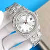 Diamond Watch Mens Automatiska mekaniska klockor 41mm Sapphire Women Wristwatches 904L Rostfritt stål Montre de Luxe Bling Dial Bezel Band