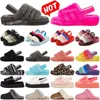 Designers winter slippers women sandal sliders sandals fluffy shoes fur fuzzy pantoufle womens soft slides slipper luxury trainers runners mules