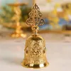 Party Supplies Hand Call Bell Gold Silver Multi-Purpose Bells Crafts Wedding School Church Classroom Bar El Vintage Alarm Decorations