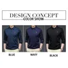 Men's Polos TFETTERS Brand Autumn Shirt Men Long Sleeve Casual Business Fashion Patchwork Anti-wrinkle Mens Clothing 221017