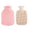 Decorative Objects Figurines 800ml 1800ml Winter Thermos Pure Natural Pvc Comfortable Thick Short Plush Cloth Cover Back Neck Waist Hand Bed To Keep Warm Y2210