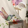 Curtain Butterfly Flowers Vintage Style Tulle In Sheer Curtains For Living Room Bedroom Kitchen Window Treatment Chiffon Blinds